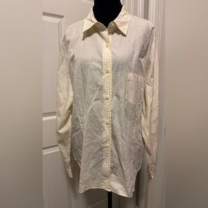 Talbots Yellow Long Sleeve Button Down Shirt